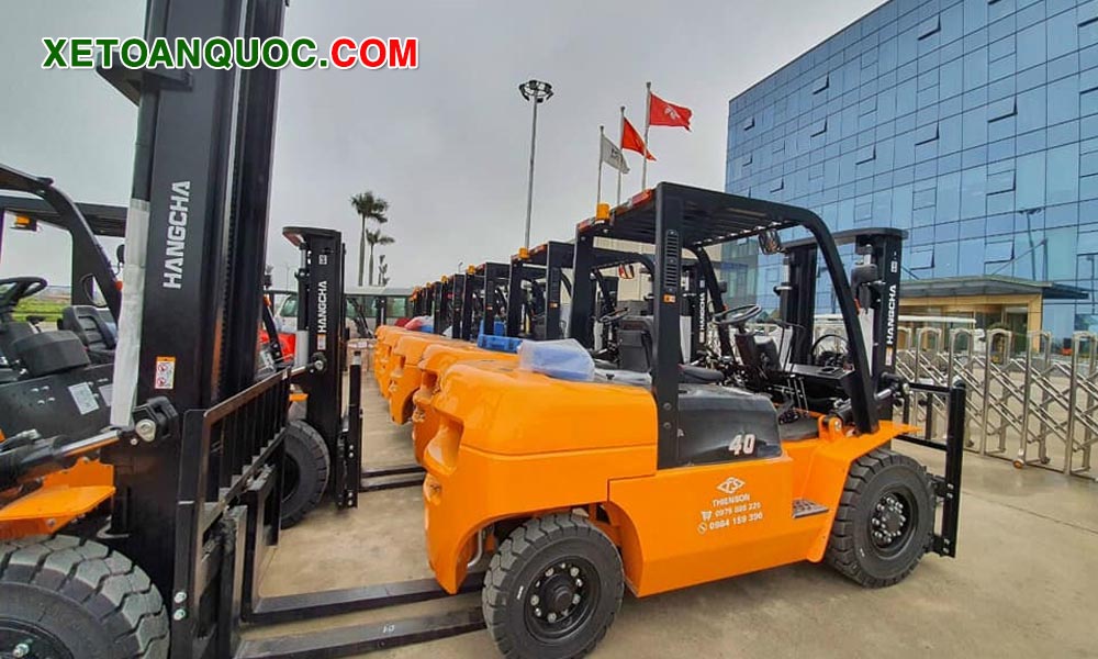 Xe nâng dầu 4 tấn Hangcha có nhiều ưu điểm
