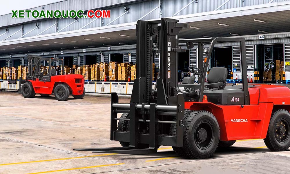 Xe nâng dầu 10 tấn Hangcha có nhiều ứng dụng