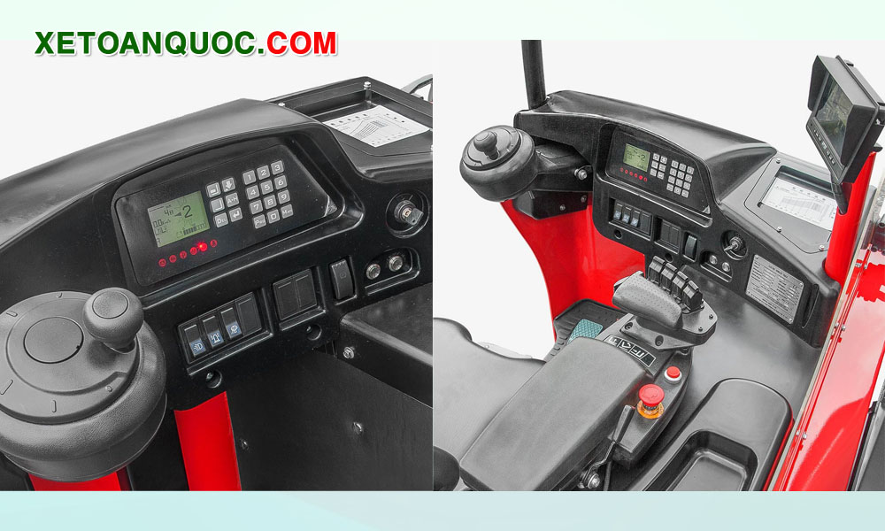 Xe nâng reach truck 2 tấn axit Hangcha