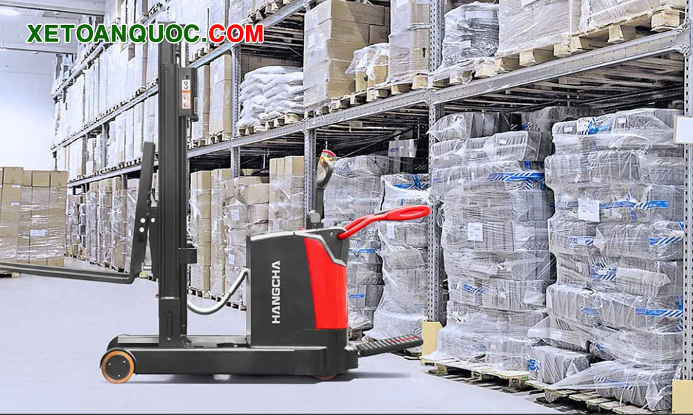 Xe nâng điện tay cao 2 tấn ắc quy axit - chì