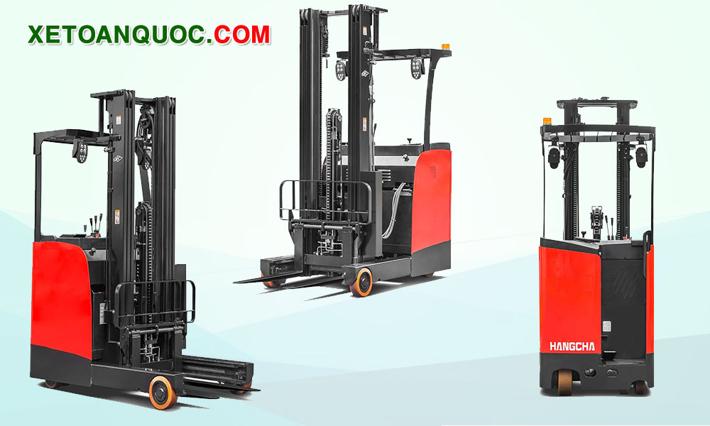 Xe nâng reach truck 1.5 tấn pin axit 
