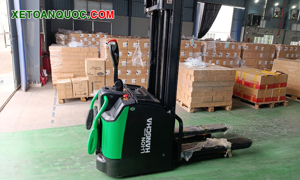 Xe nâng tay điện cao 1.5 tấn pin lithium
