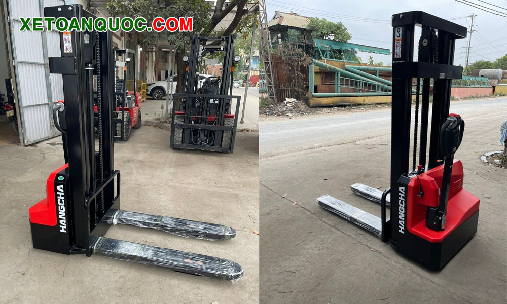 Xe nâng tay điện cao 1.5 tấn pin axit