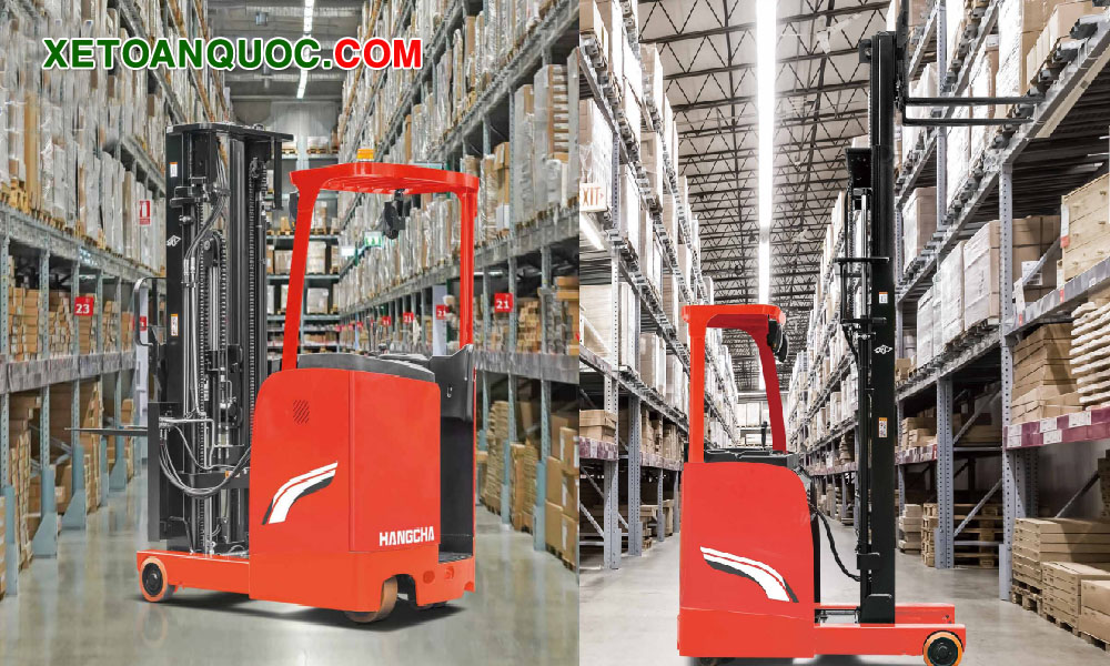 Xe nâng reach truck 1.5 tấn pin axit 