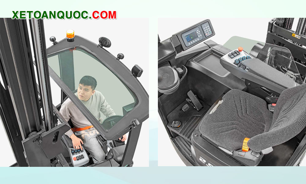 Xe nâng reach truck 2.5 tấn pin lithium 