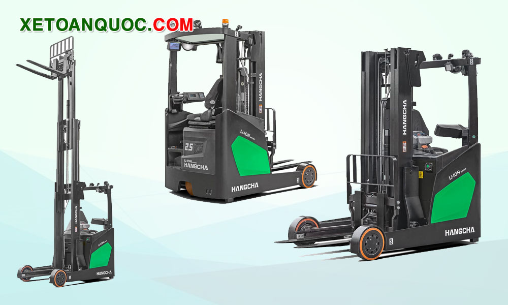 Xe nâng reach truck 2.5 tấn pin lithium 