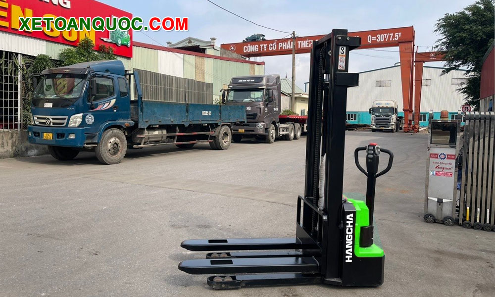 Xe nâng tay điện cao mini 1.2 tấn pin lithium