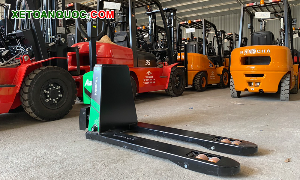 Xe nâng tay điện thấp 2 tấn mini pin Lithium trong kho Xe Toàn Quốc