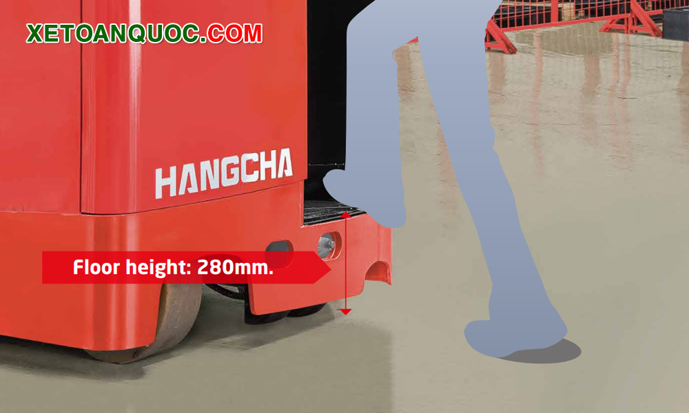 Người lái dễ dàng lên xuống xe