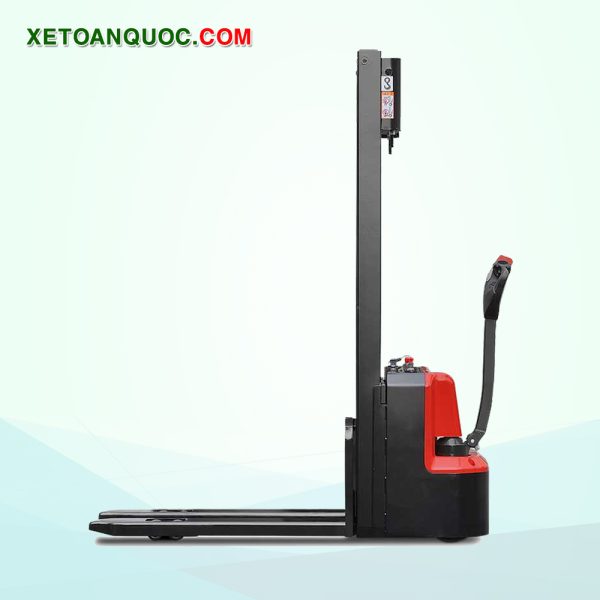 Xe nâng tay điện cao 1 tấn mini - axit
