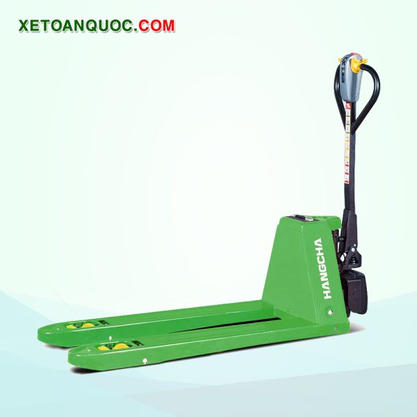 Xe nâng tay điện thấp 1 tấn mini pin Lithium