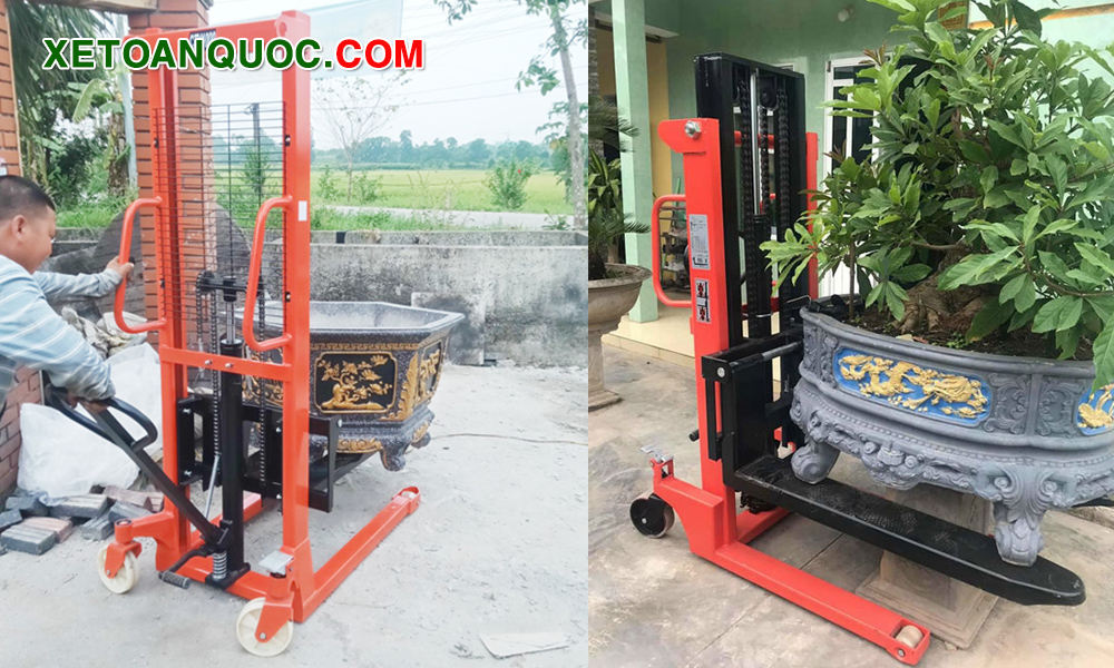 Xe nâng cây cảnh tay cao