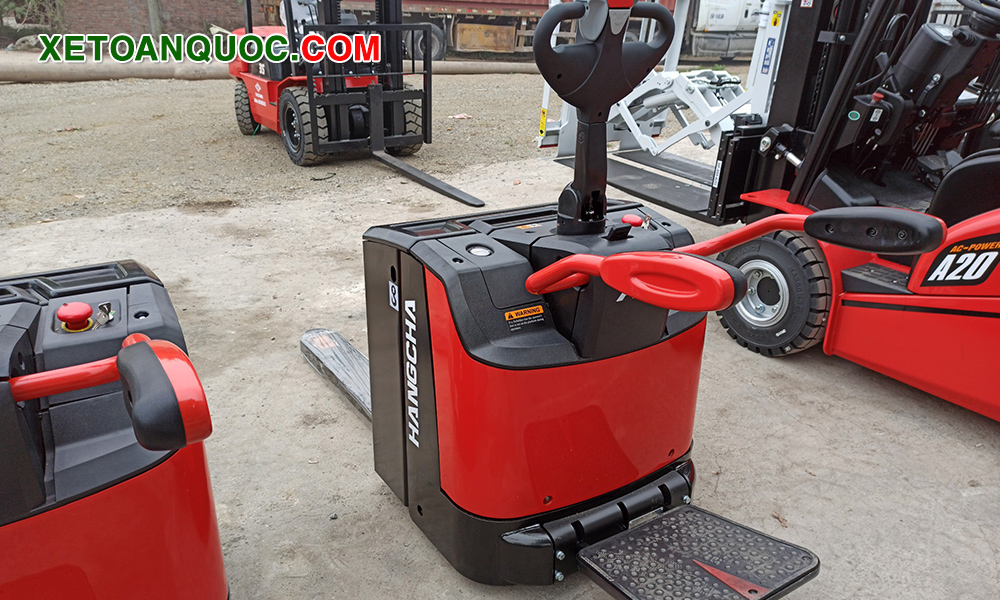 Xe nâng tay điện thấp 2 tấn - Ắc quy axit-chì