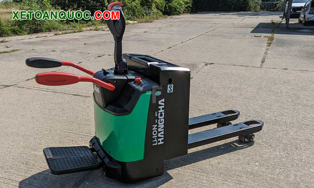 Xe nâng tay điện thấp 2 tấn pin Lithium